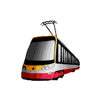 skodatransportation city prague skoda tram Sticker