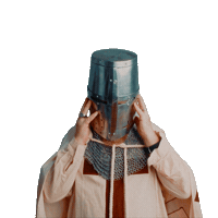 Knights Templar Helmet Sticker by Vinnie Camilleri