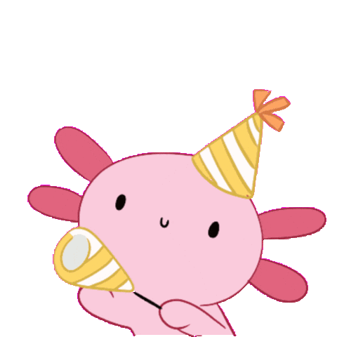 Celebrating Happy Birthday Sticker