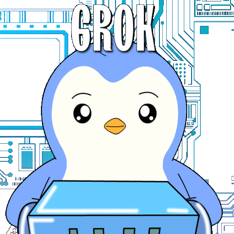 Artificial Intelligence Penguin Sticker by Pudgy Penguins