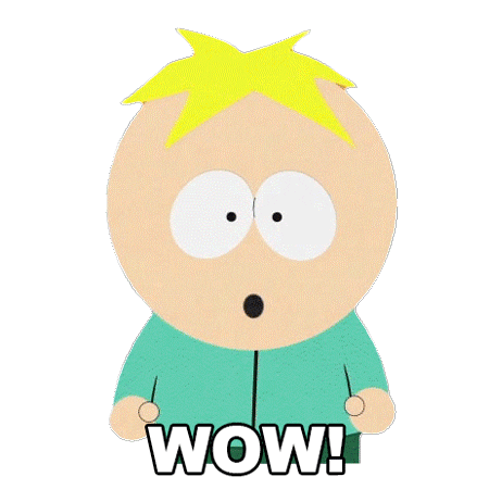 Butters Wow Sticker by South Park