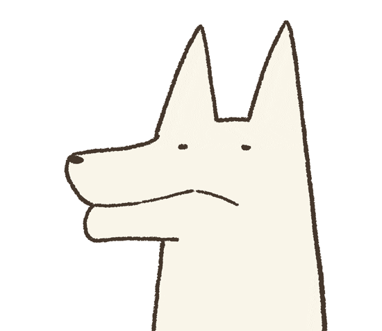 Sad Dog Sticker