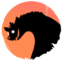 Jagthund laugh wolf transformation morph Sticker