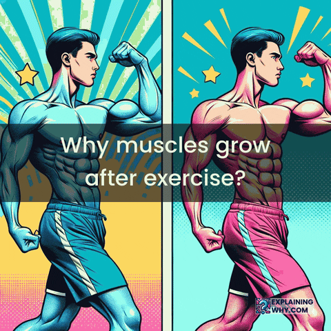 Muscle Growth Physical Exercise GIF by ExplainingWhy.com