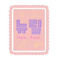 Pink Korean Sticker