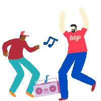 happy beat box Sticker by letgo