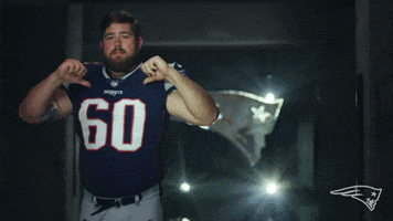 Flexing Turn Around GIF by New England Patriots