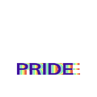 superbrilliand rainbow pride colors stretch Sticker