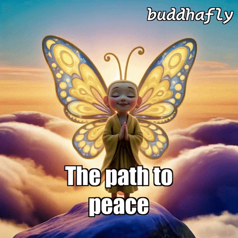 Mountain Meditation GIF by BuddhaFlyJourney