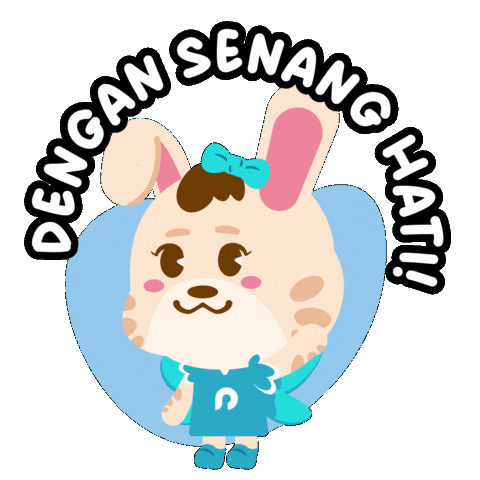 Rabbit Deer Sticker by Accurate Indonesia