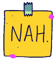 No Thank You Sticker by Katharine Kow