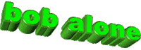 bob alone Sticker by AnimatedText