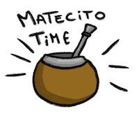 Pachidragon time mate yerba merienda Sticker