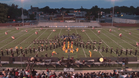 drum corps gold GIF