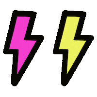 Neon Flash Sticker by West Carolina London