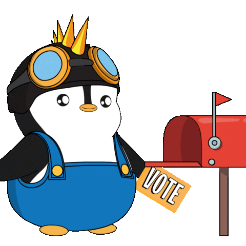 Voting Election Day Sticker by Pudgy Penguins