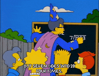 bart simpson math GIF