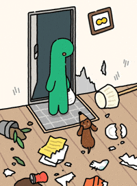 Shocked Sausage Dog GIF by Joguman Studio