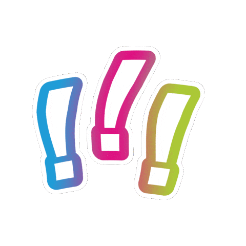 Exclamation Wow Sticker by Scream Theatre Schools