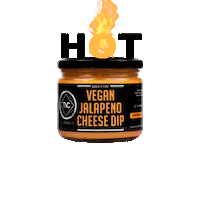 Cheese Dip Fire Sticker by vegancoindia