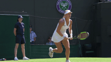 celebrate kiki bertens GIF by Wimbledon