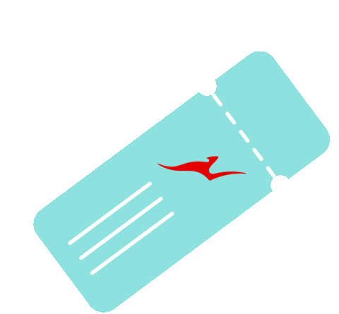 Qantas giphyupload travel fly plane Sticker