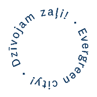 Valmieras_pilseta evergreen valmiera dzīvojamzaļi Sticker