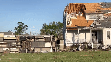 Powerful Tornado Destroys Homes in New Orleans