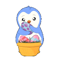 Easter Eggs Penguin Sticker by Pudgy Penguins