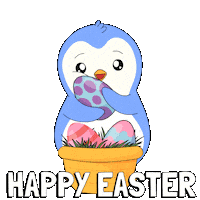 Easter Eggs Penguin Sticker by Pudgy Penguins
