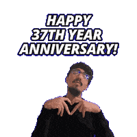 37 Year Anniversary Sticker