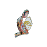 Art Praying Sticker