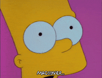 Shocked Season 3 GIF by The Simpsons