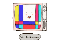 La Tele Sticker by cypru55