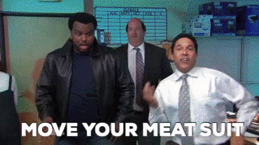 crystalmclain giphygifmaker move your meat suit GIF