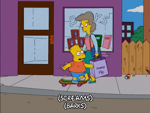 bart simpson miss hoover GIF