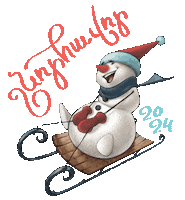 Merry Christmas Snowman Sticker by Team Telecom Armenia