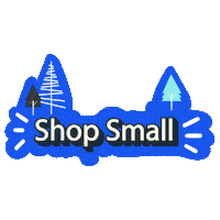 Shop Small Christmas Tree Sticker by Constant Contact