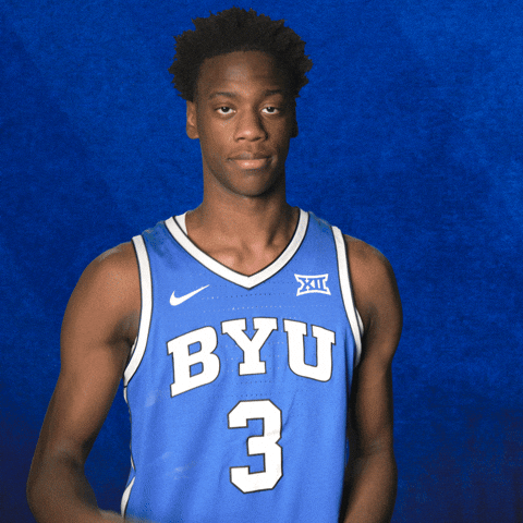 Byu Basketball Nod GIF by BYU Cougars