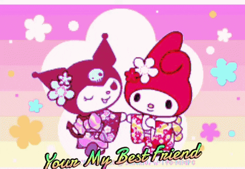 ZzGurl114477 sanrio your my best friend GIF