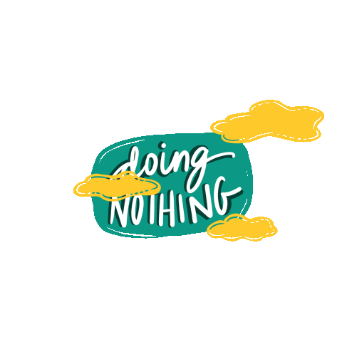 Sonaksha giphyupload relax lettering nothing Sticker