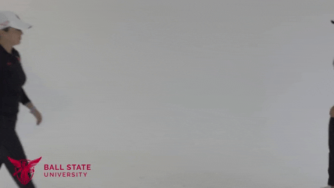 High Five Lets Go GIF by Ball State University