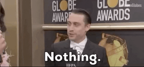 Kieran Culkin Nothing GIF by Golden Globes