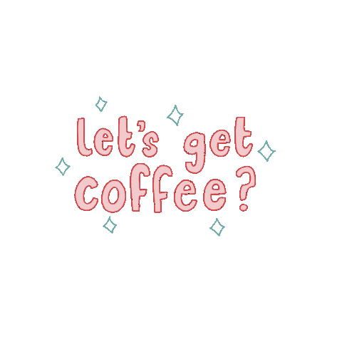 savannasteffens coffee sparkle vegan cafe Sticker