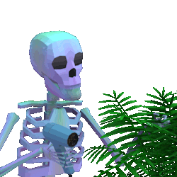 3D Skeleton Sticker by jjjjjohn