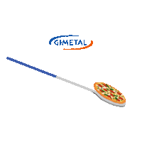 gimetal pizza pizza peel gimetal pizza flip Sticker