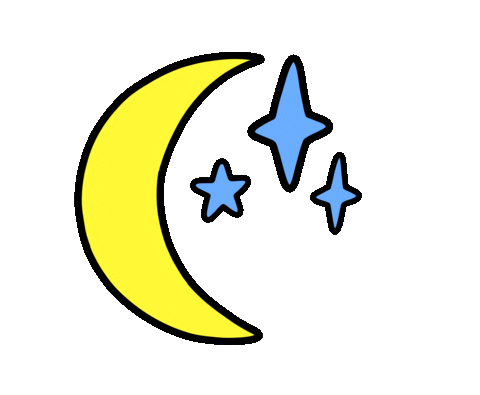 Night Time Sticker by Poppy Deyes