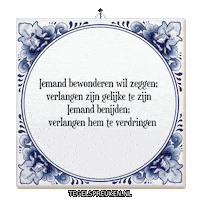Humor Admiring Sticker by Tegelspreuken.nl