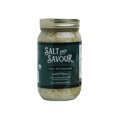 SaltAndSavour giphygifmaker fermented kraut saltandsavour Sticker