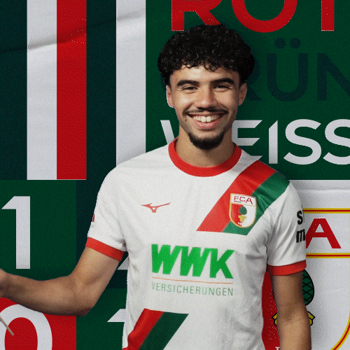 Football Waving Flag GIF by FC Augsburg 1907
